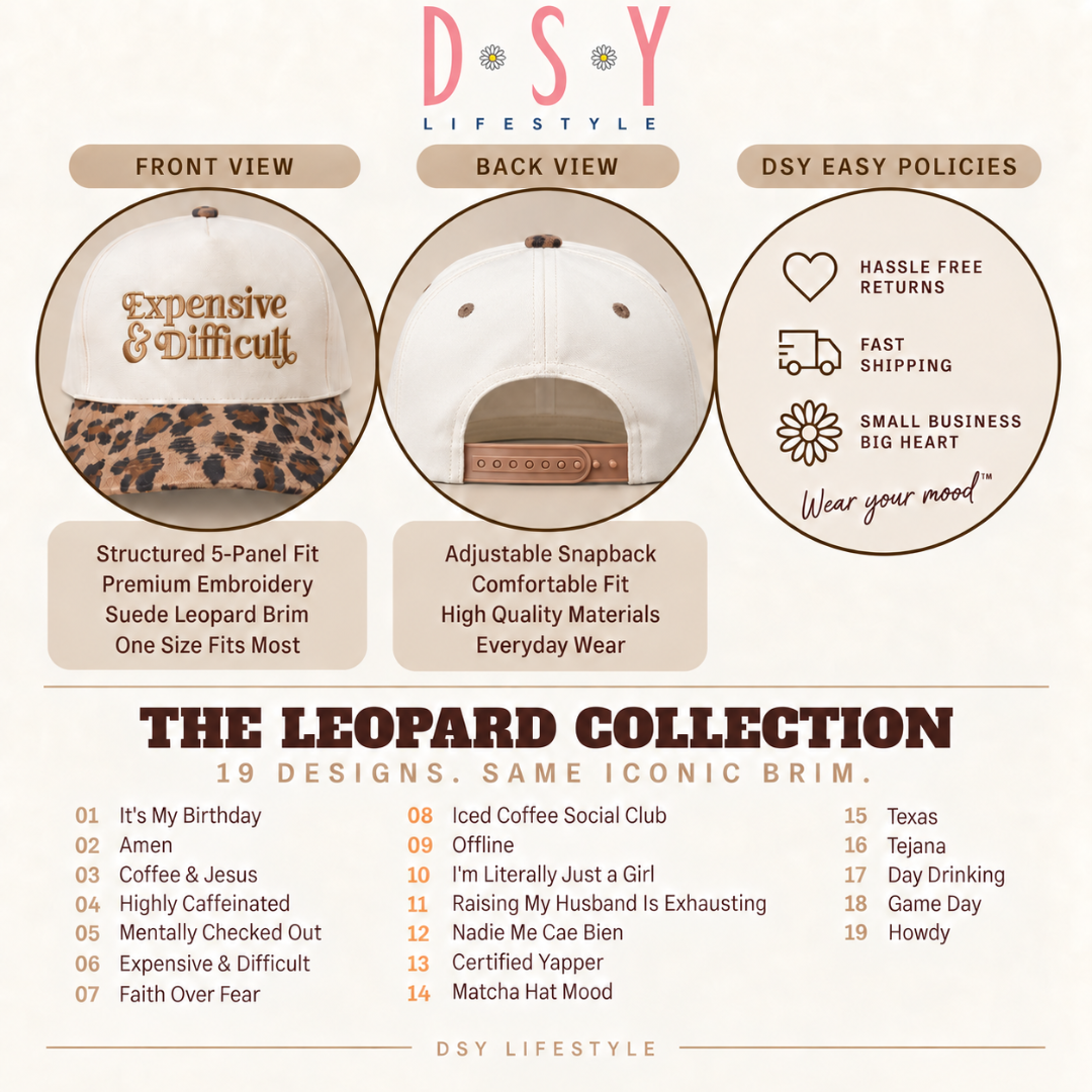 Leopard Brim Trucker Hat