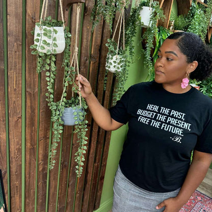 Heal the Past, Budget the Present, Free the Future Unisex T-shirt