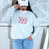 Female wearing a Fa La La  Heather Gray Sweatshirt  - DSY Lifestyle