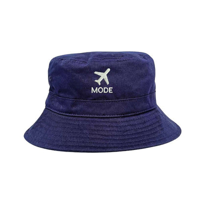 Airplane Mode embroidered navy bucket hat - DSY Lifestyle