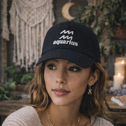 Aquarius Symbol - Embroidered Baseball Hat