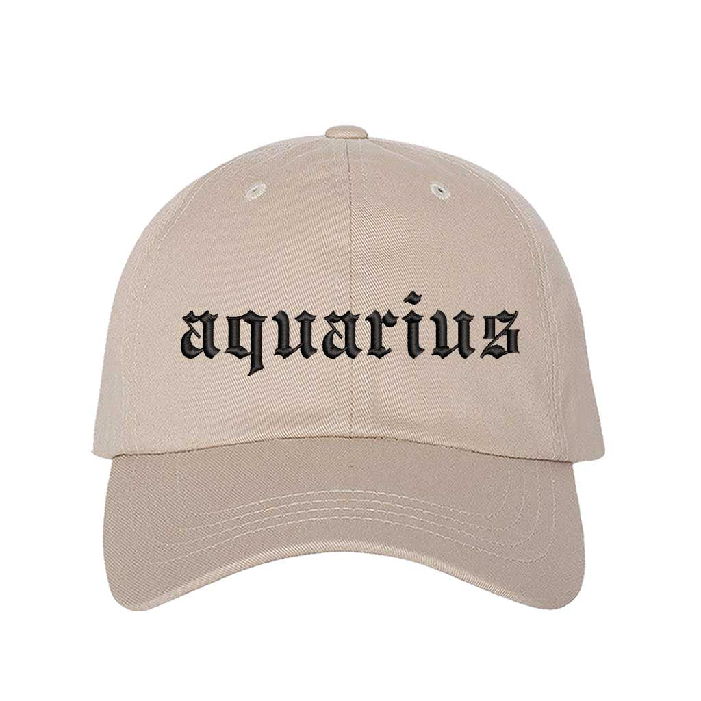 Stone Aquarius Baseball Hat, a zodiac statement hat for expressive personalities and everyday standout style. DSY Lifestyle.
