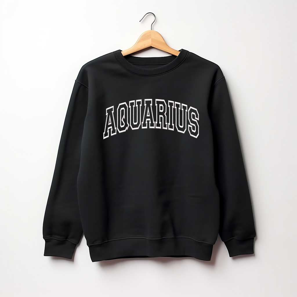 Aquarius Embroidered Sweatshirt