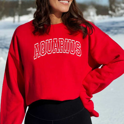 Aquarius Embroidered Sweatshirt