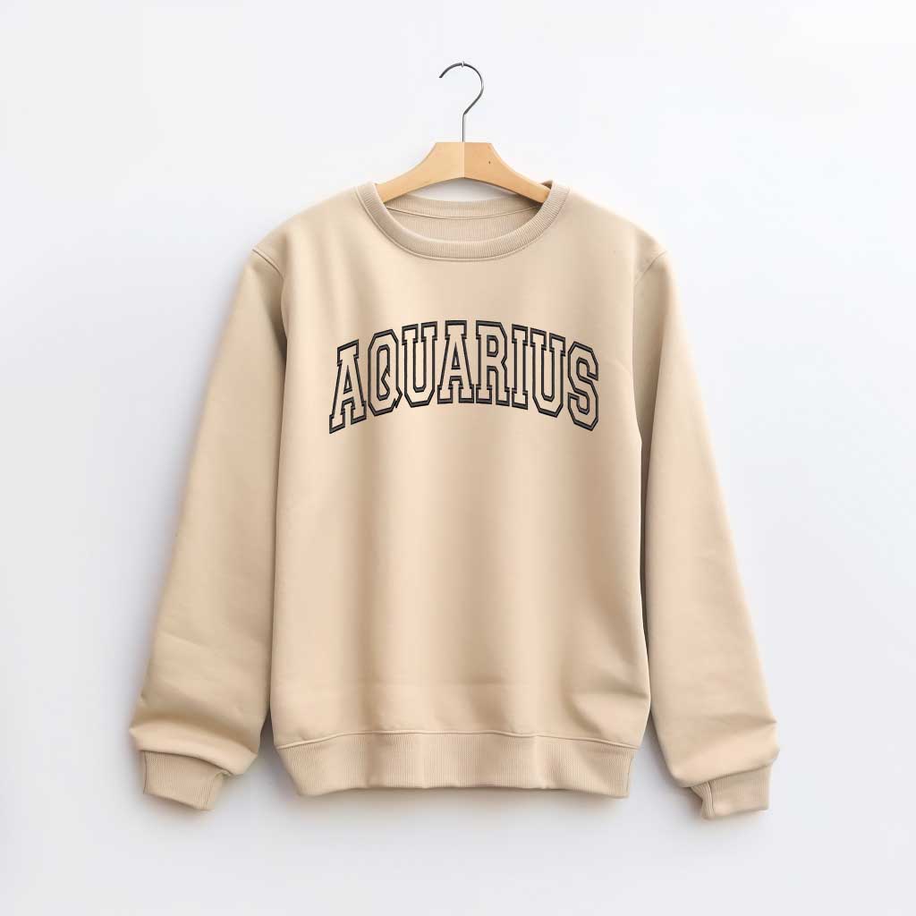 Aquarius Embroidered Sweatshirt