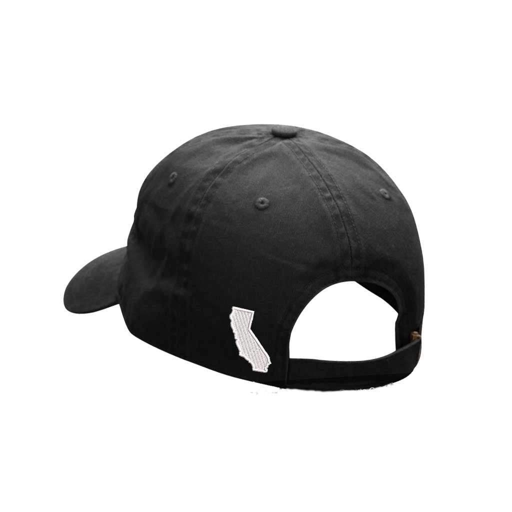 Black baseball cap with map of California, perfect for West Coast enthusiasts – DSY Lifestyle