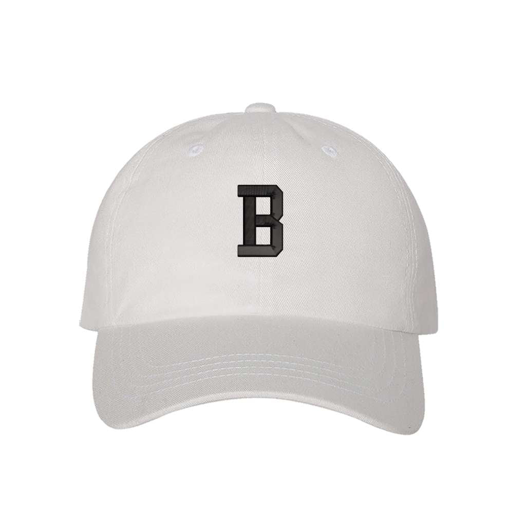 Custom Color Baseball Cap with Embroidered Letter Initials