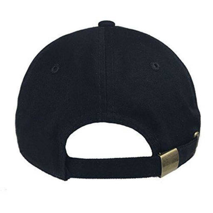 Back of baseball hat showing adjustable brass buckle - DSY Lifestyle