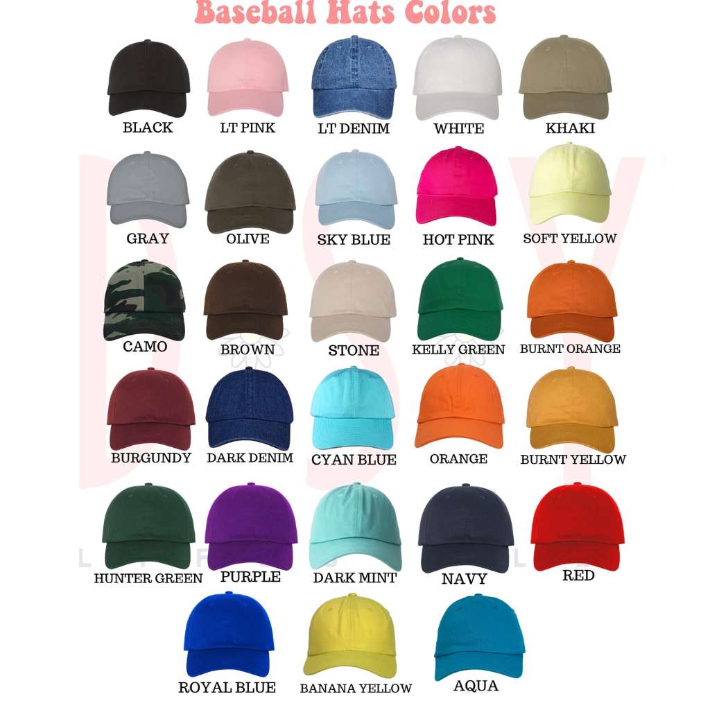 Baseball Hats Colors available - DSY Lifestyle