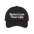 Black bold, embroidered hat with a funny message, perfect for confident go-getters who want to look stylish while staying casual – DSY Lifestyle.