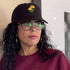 Black Baseball cap embroidered with a Marigold Flower - DSY Lifestyle
