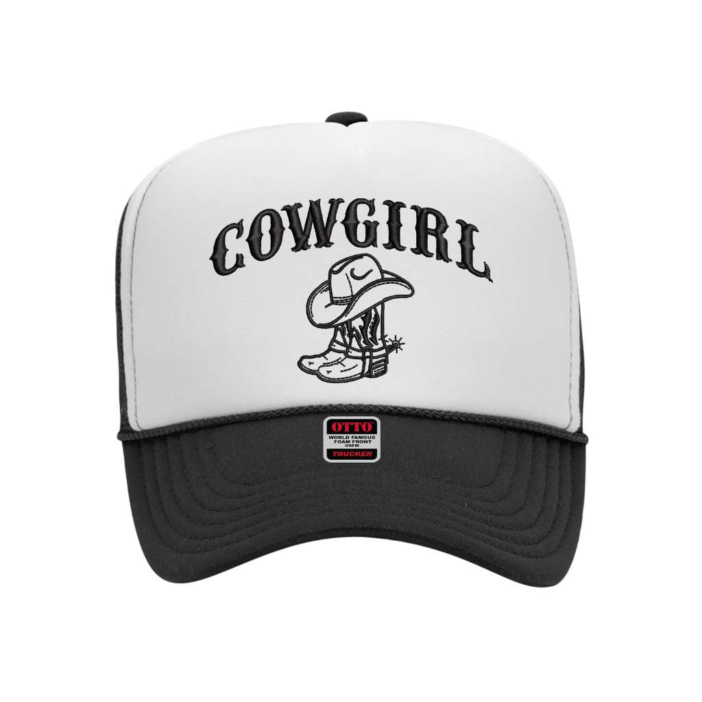 Cowgirl Boots Two Tone Trucker Hat