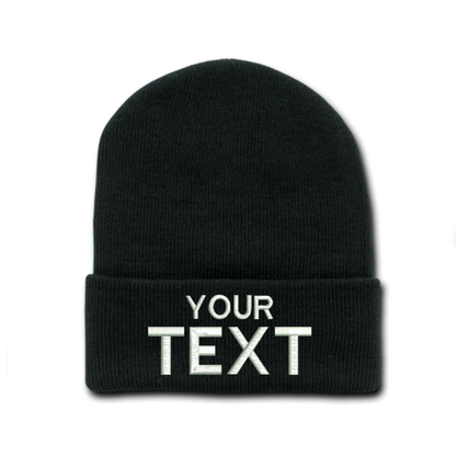 Custom Beanie | Custom Your Text Here Beanie Cap