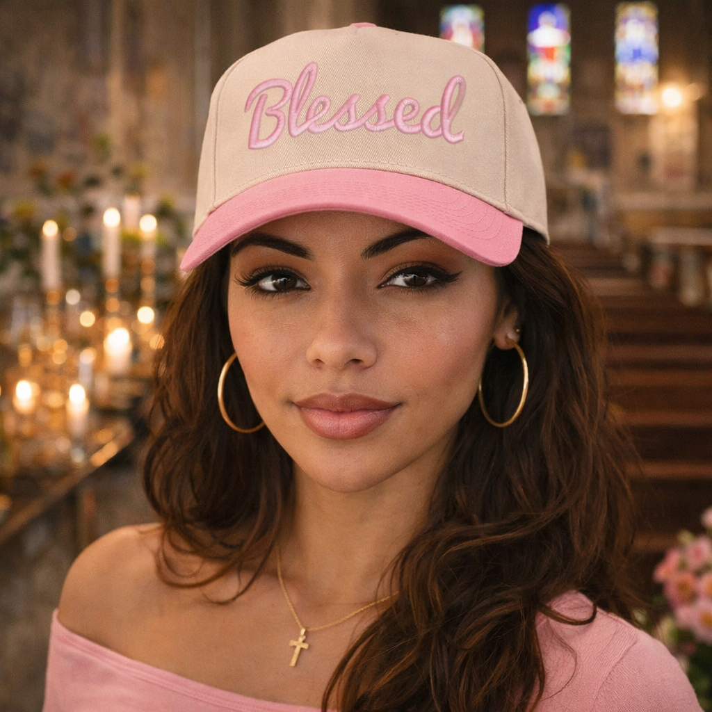 Blessed 3D Two Tone Embroidered Baseball Hat
