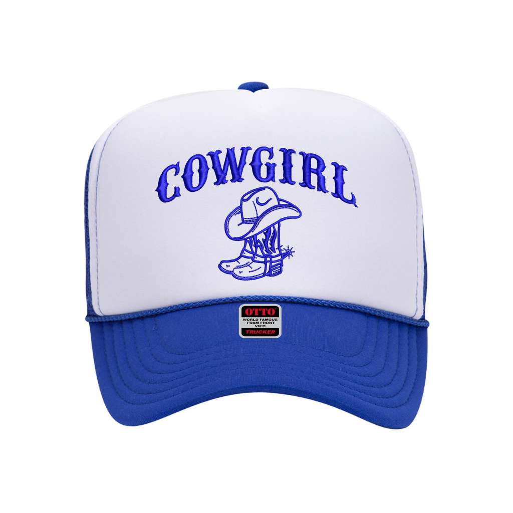 Cowgirl Boots Two Tone Trucker Hat