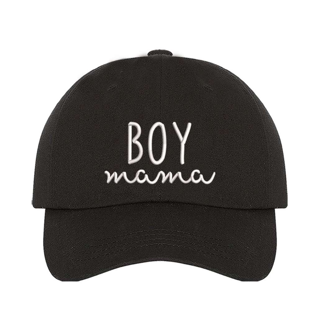 Black baseball Cap embroidered with Boy Mama in the front - DSY Lifestyle