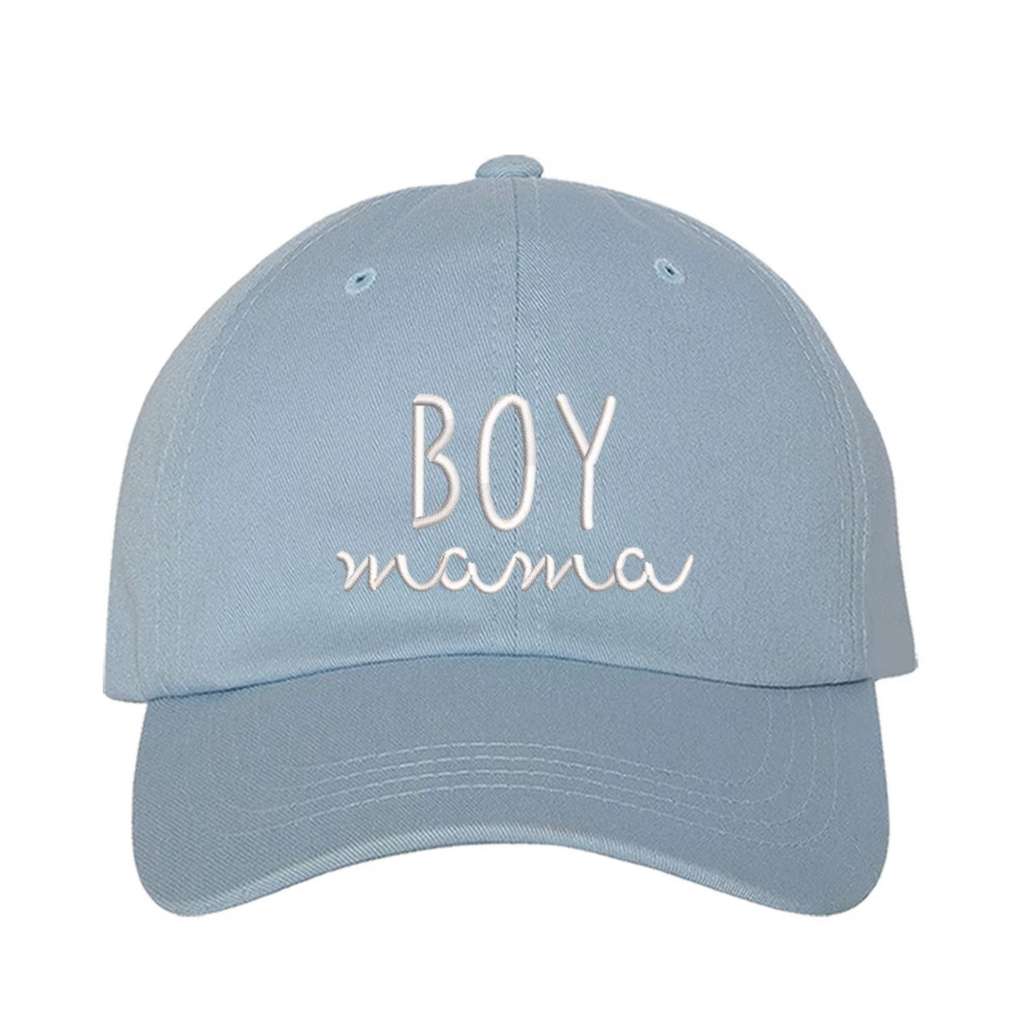 Sky Blue baseball Cap embroidered with Boy Mama in the front - DSY Lifestyle