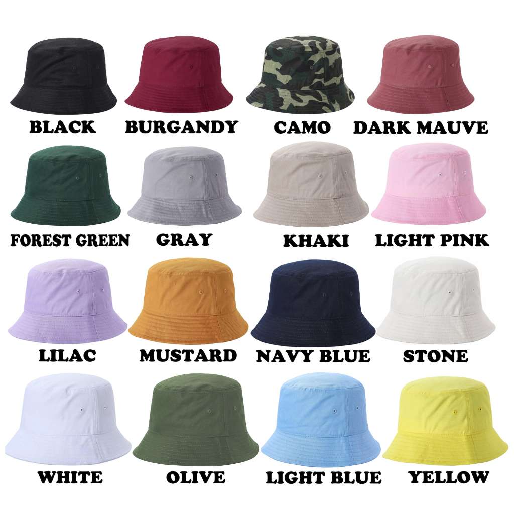 Bucket Hat Color Chart - DSY Lifestyle