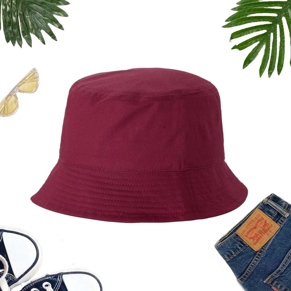 Classic Burgundy Bucket Hat - DSY Lifestyle