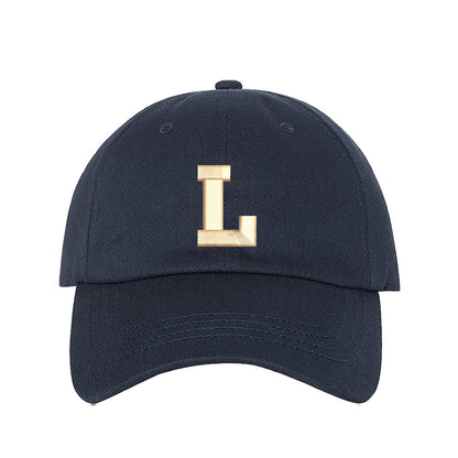 Custom Color Baseball Cap with Embroidered Letter Initials