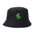 Black Bucket Hat embroidered with a cactus - DSY Lifestyle