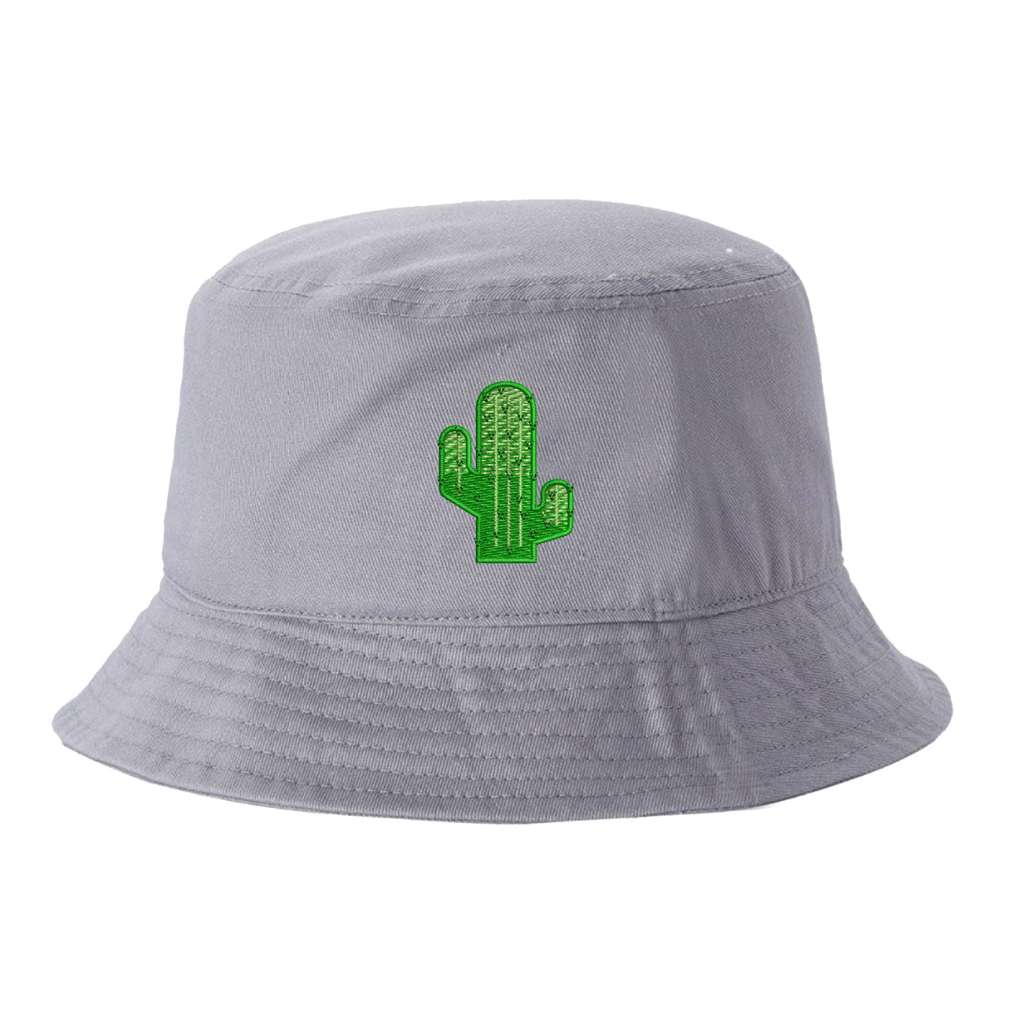 Texas Bucket Hat embroidered with a cactus - DSY Lifestyle