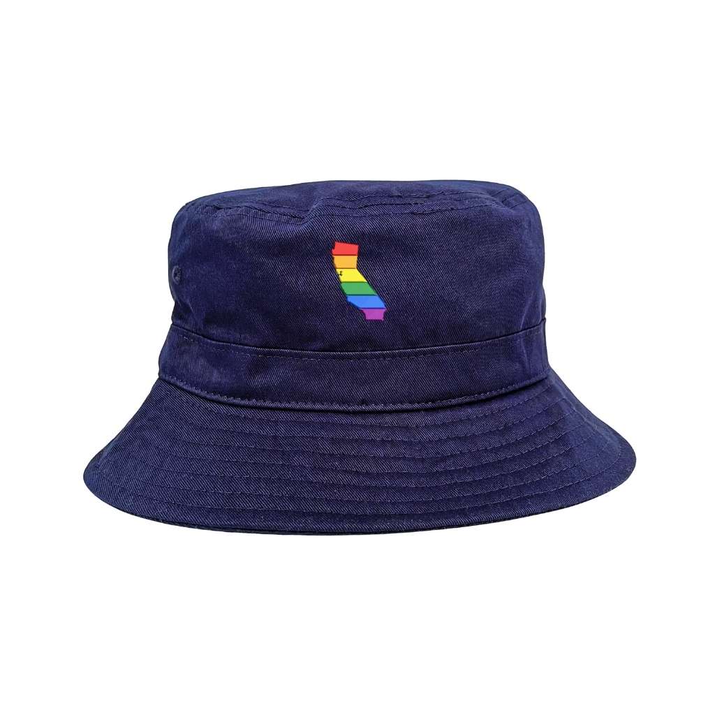 Embroidered cali pride on navy bucket hat - DSY Lifestyle