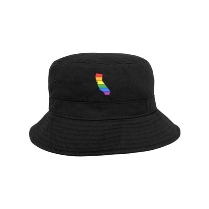 Embroidered cali pride on black bucket hat - DSY Lifestyle