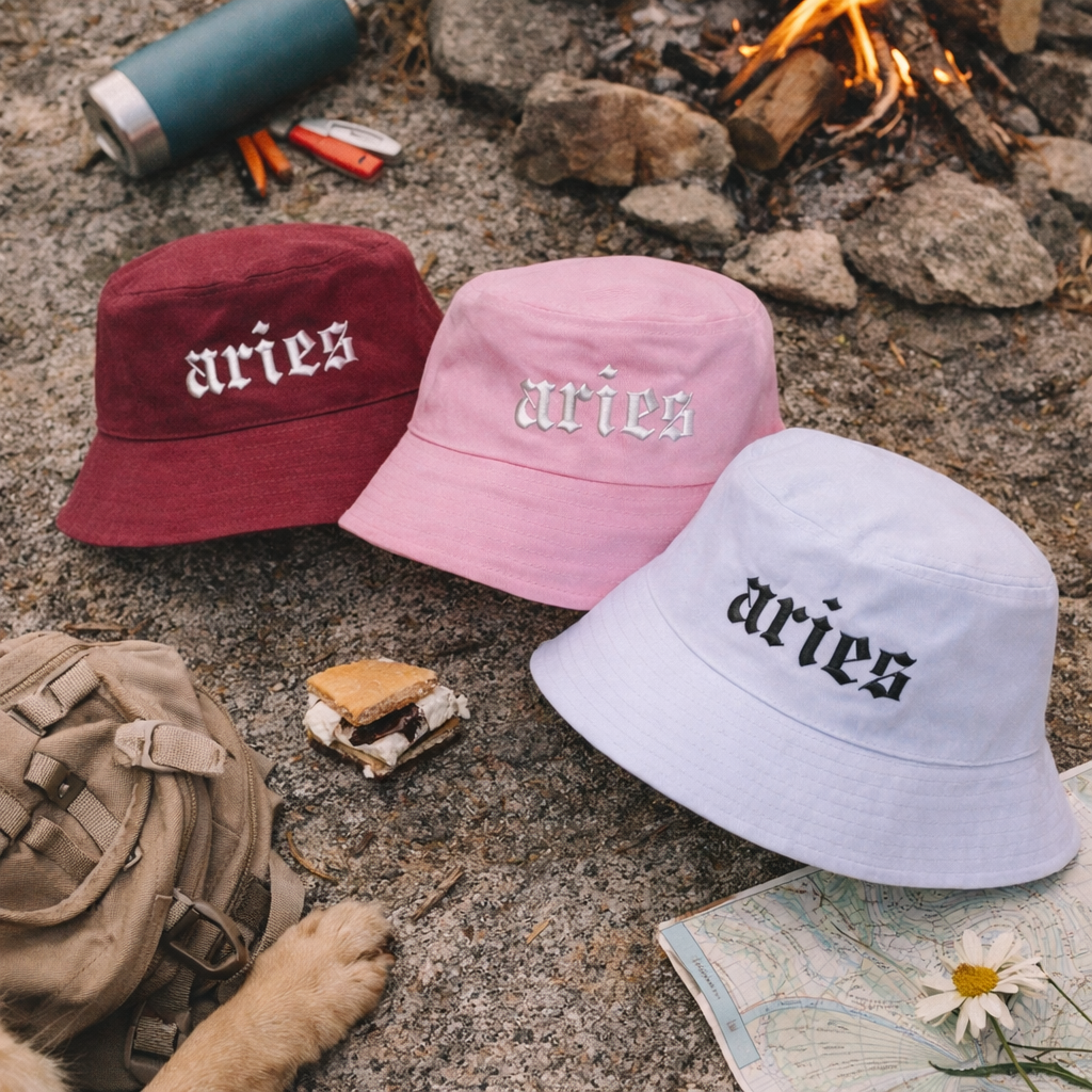 Aries Zodiac Bucket Hat