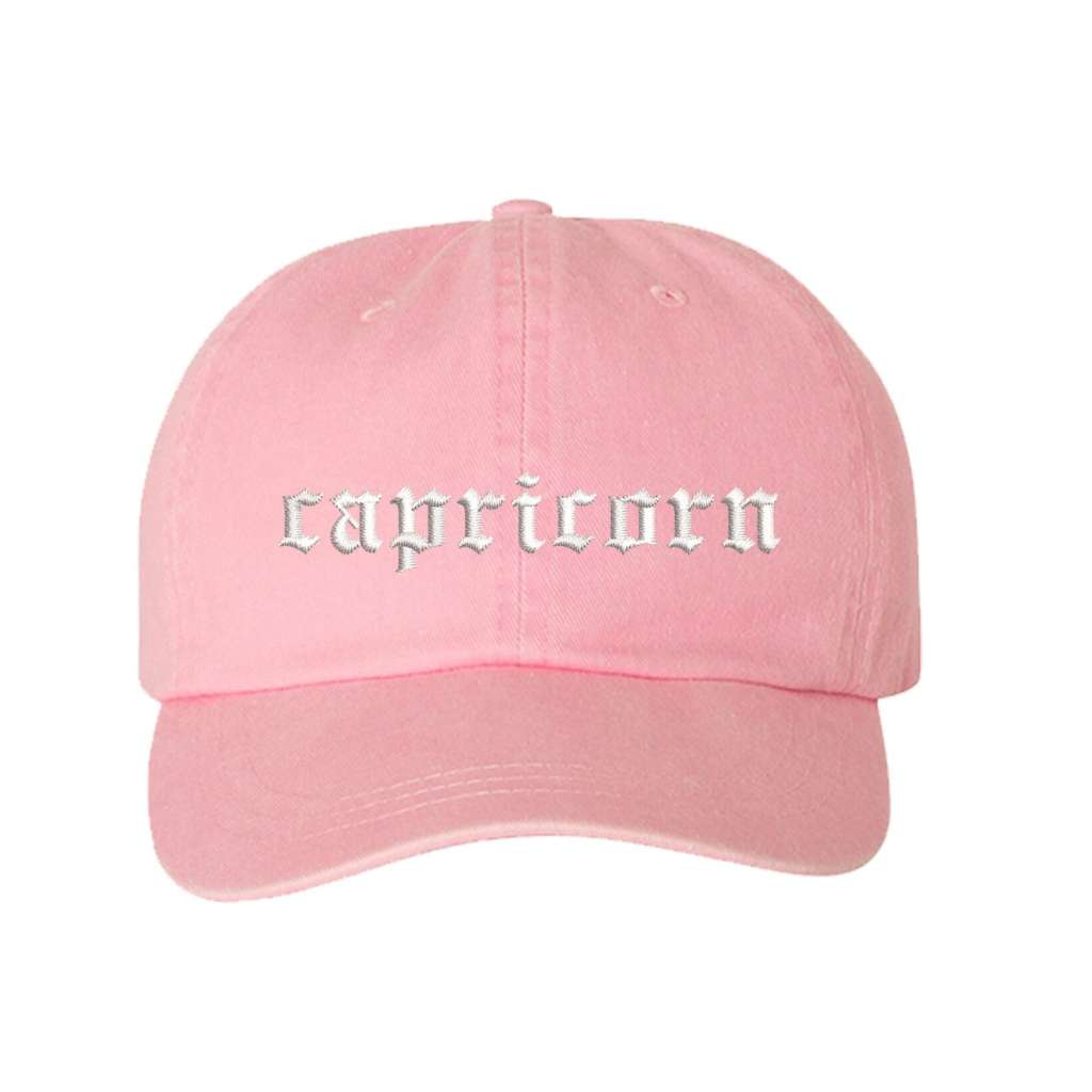 Capricorn Pink Washed Baseball Hat - DSY Lifestyle