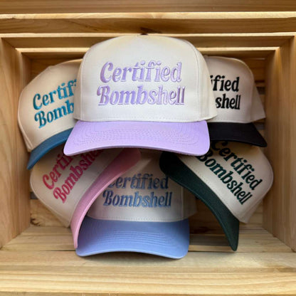 Certified Bombshell Hat – Love Island Inspired Embroidered Trucker Cap