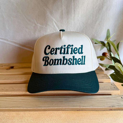 Certified Bombshell Hat – Love Island Inspired Embroidered Trucker Cap