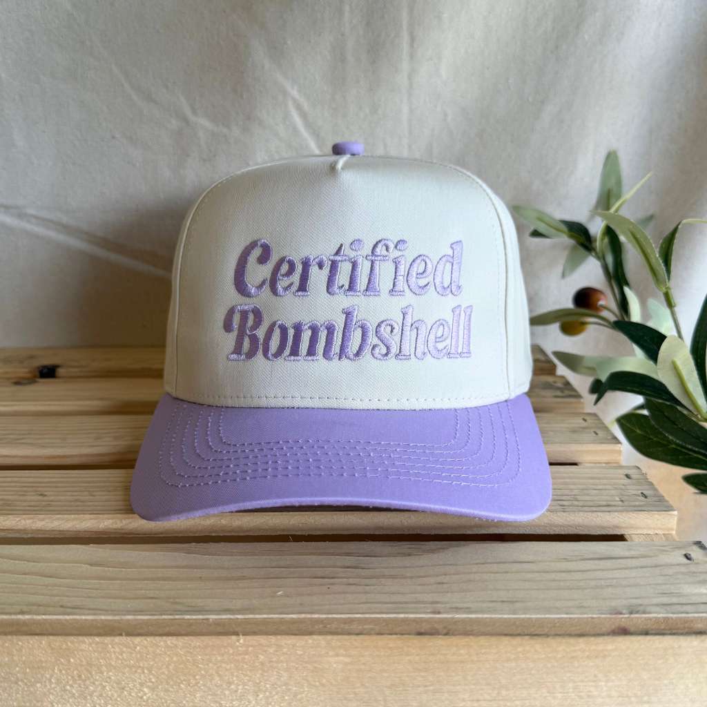 Certified Bombshell Hat – Love Island Inspired Embroidered Trucker Cap