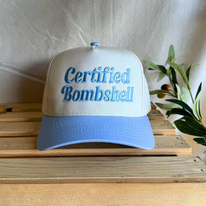Certified Bombshell Hat – Love Island Inspired Embroidered Trucker Cap