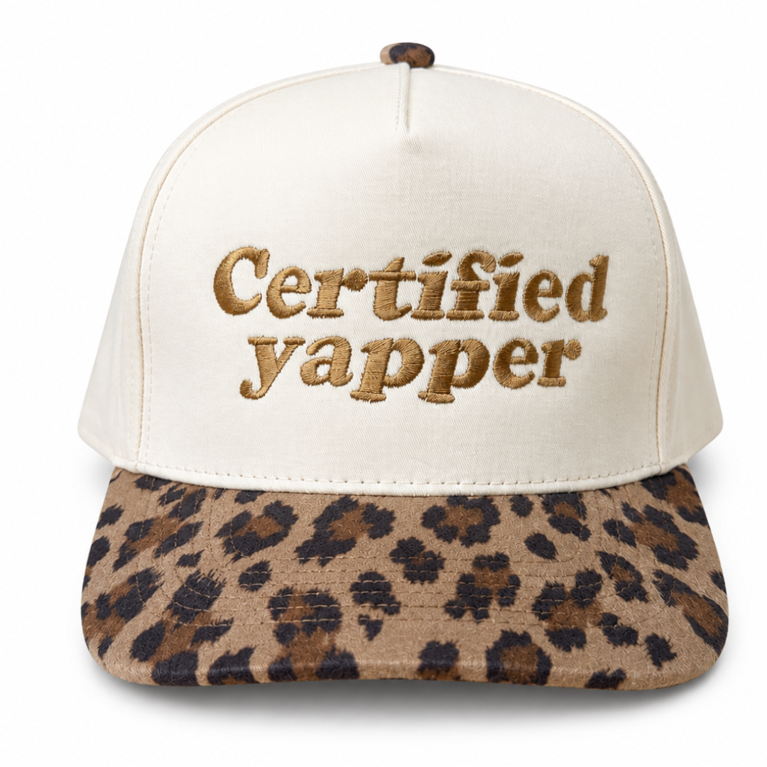 Leopard Brim Trucker Hat