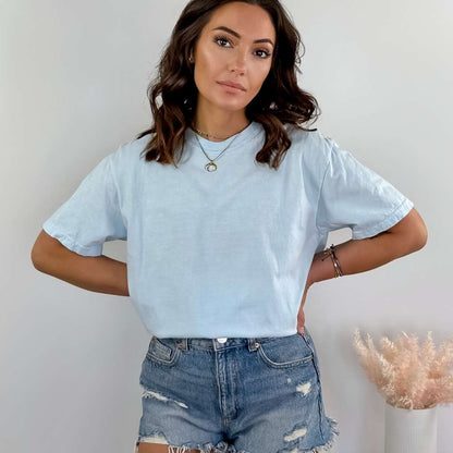 Comfort Colors Vintage Washed Unisex T-shirt Chambray - DSY Lifestyle