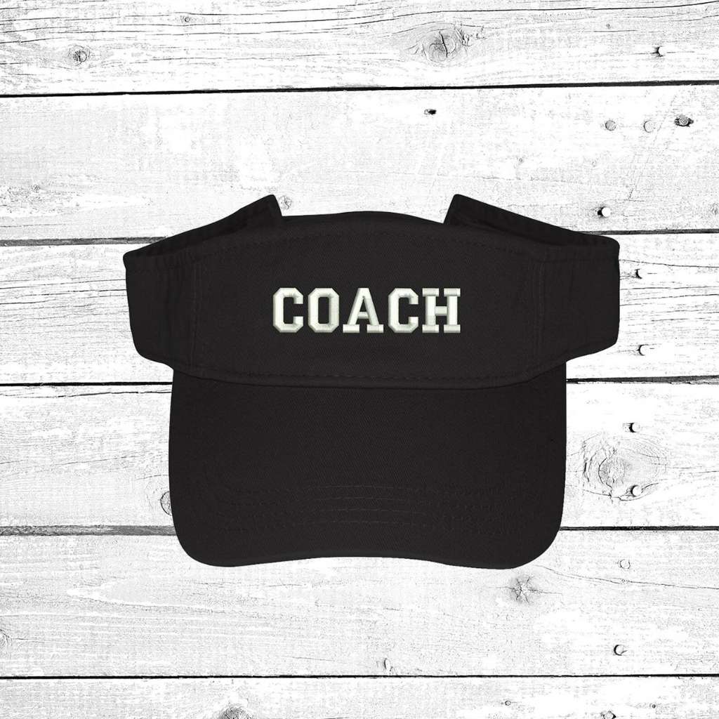 Black visor embroidered with Coach - DSY Lifestyle