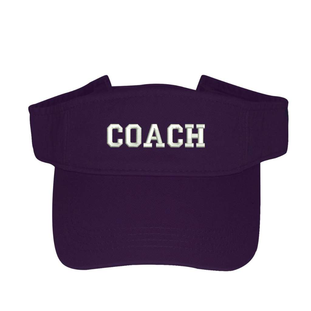 Purple visor embroidered with Coach - DSY Lifestyle
