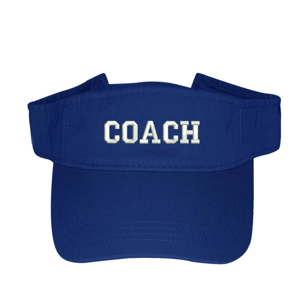 Royal Blue visor embroidered with Coach - DSY Lifestyle
