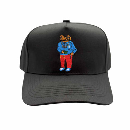 Embroidered Sapo Concho Puerto Rico Black Baseball Hat - DSY Lifestyle