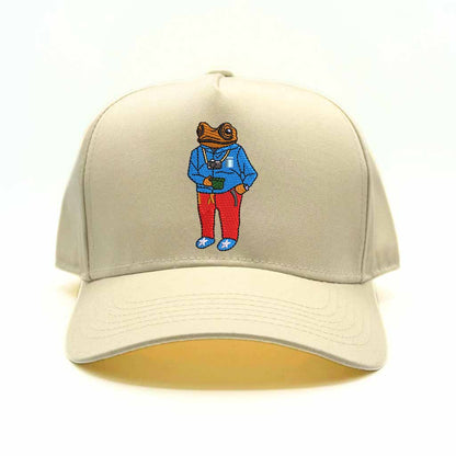 Embroidered Sapo Concho Puerto Rico Khaki Baseball Hat - DSY Lifestyle