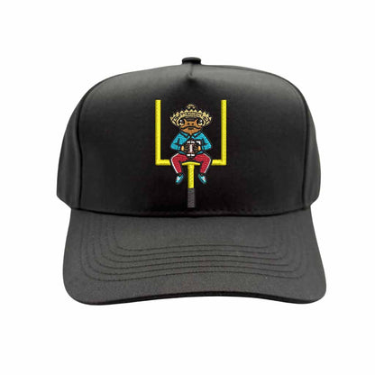 Black Sapo Concho Coqui Football Half Time Show embroidered 8-panel baseball hat – Puerto Rican gameday cap - DSY Lifestyle