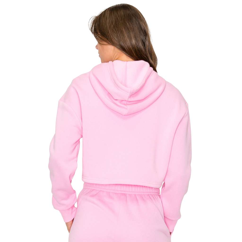 Cropped Fleece Hoodie for Women