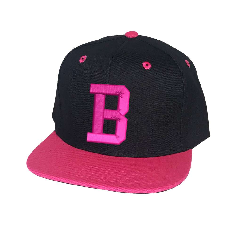 Custom Initial Two Tone Flat Bill Snapback