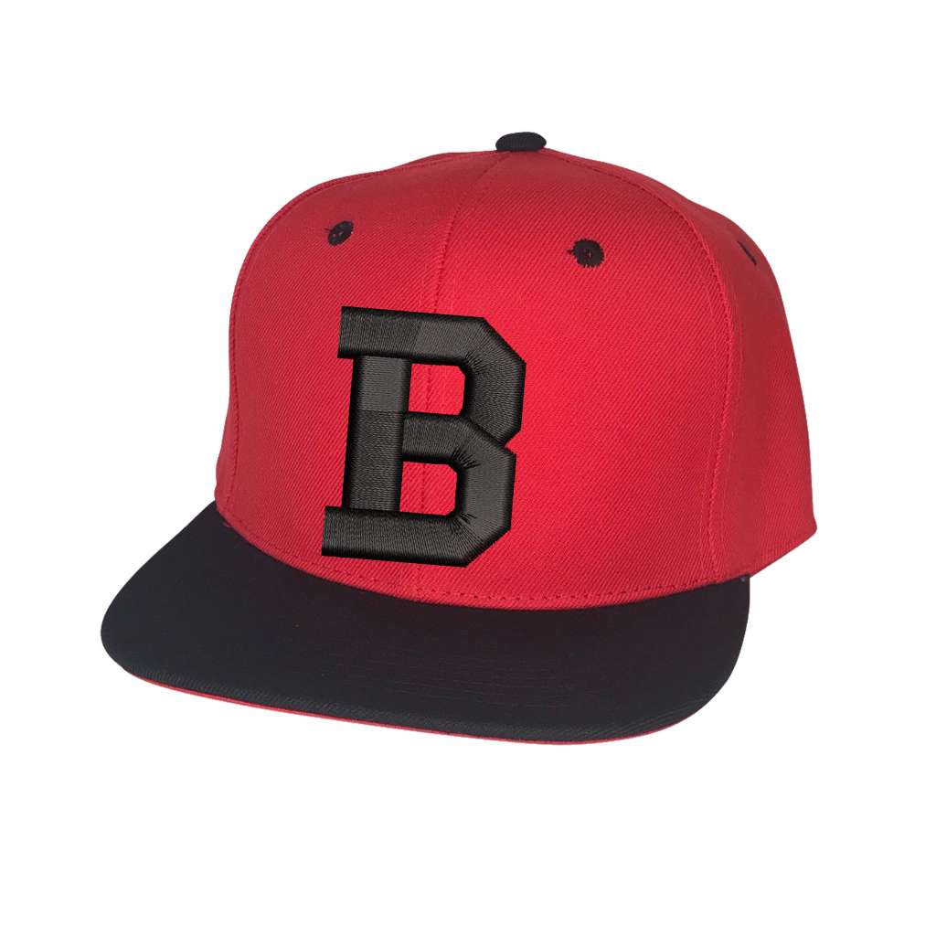 Custom Initial Two Tone Flat Bill Snapback