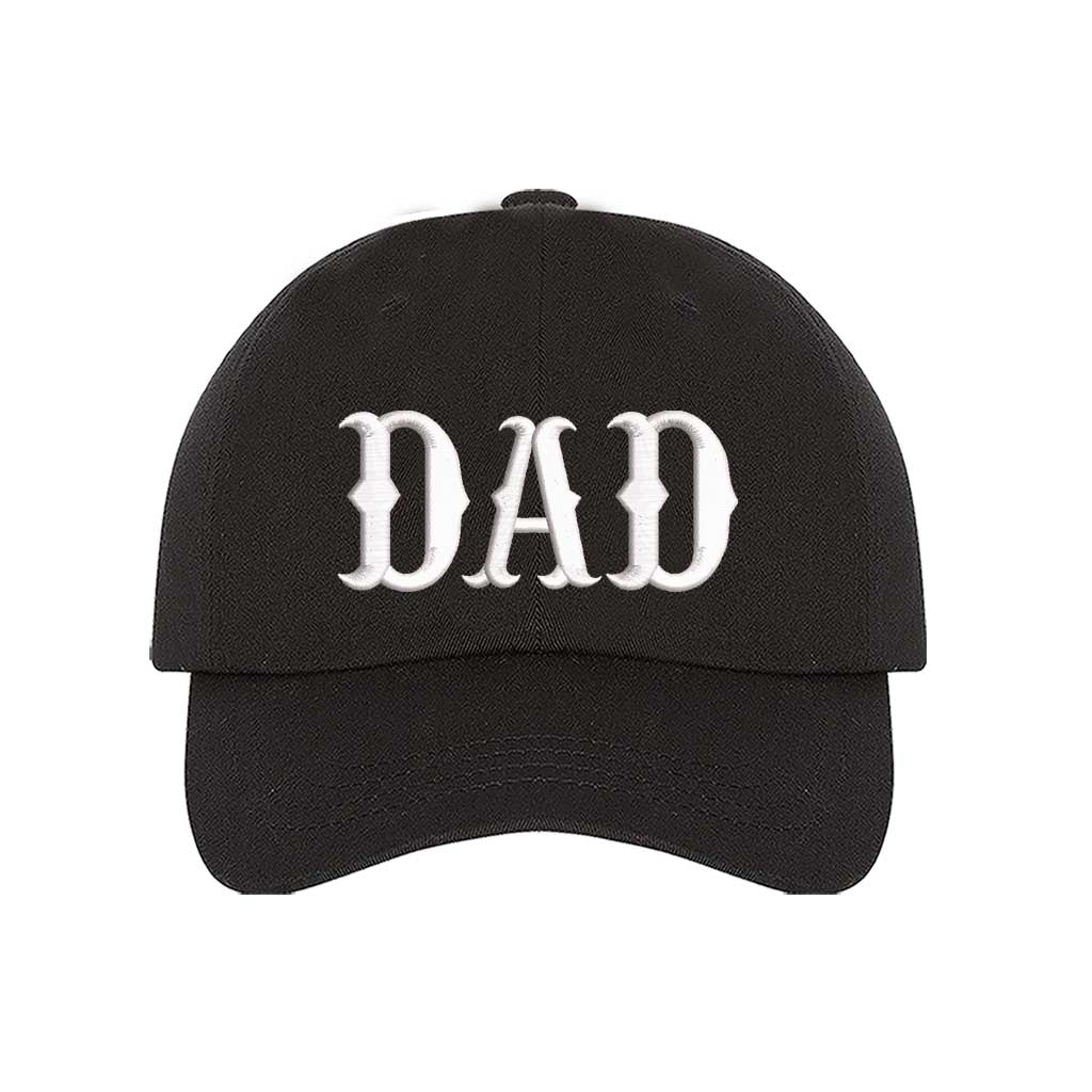 Black Dad Western embroidered baseball hat with bold western-themed design, perfect for dads who love rugged, casual style – DSY Lifestyle