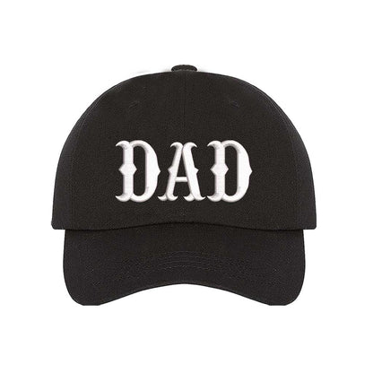 Black Dad Western embroidered baseball hat with bold western-themed design, perfect for dads who love rugged, casual style – DSY Lifestyle