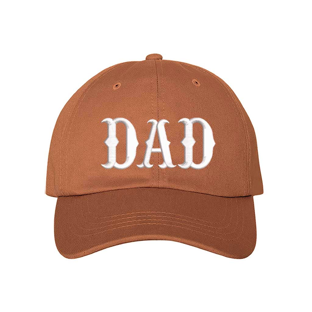 Texas Orange Dad Western embroidered baseball hat with bold western-themed design, perfect for dads who love rugged, casual style – DSY Lifestyle