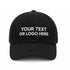 black hat custom embroidered or text