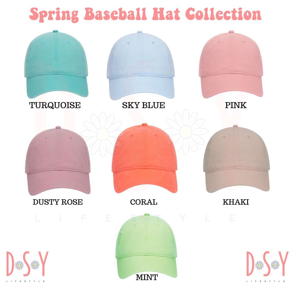 Light Blue Baseball Cap - Summer Casual Hat, Free Size Adjustable